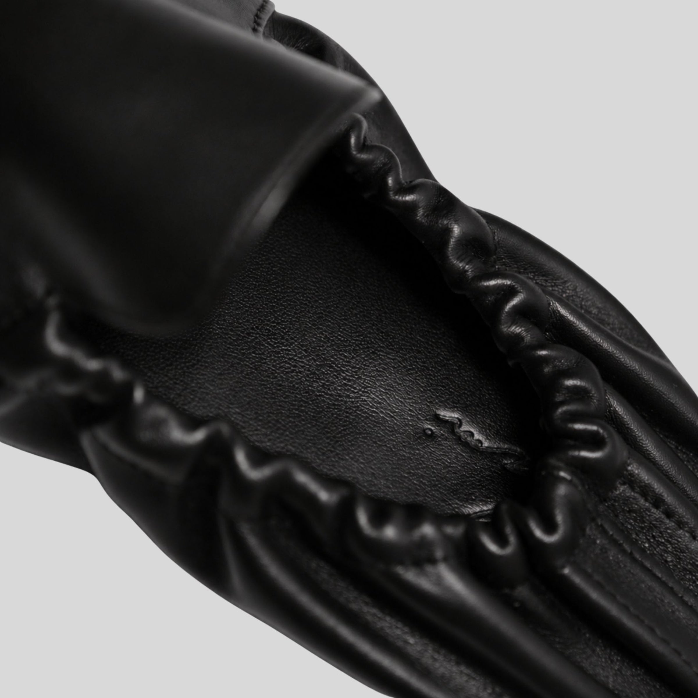Nami Leather Mule interior leather detail